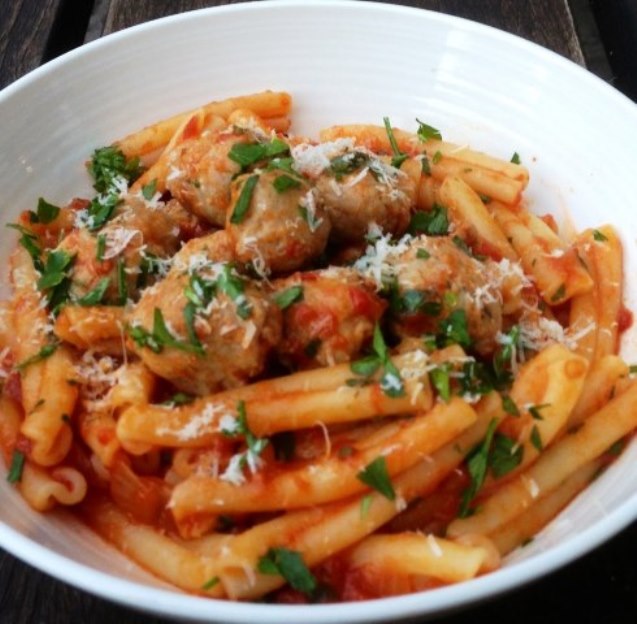 sausagemeatballpasta