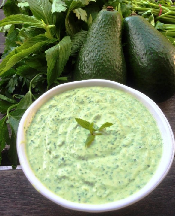 The 5-2 Challenge. Adapting Recipes To Fit The Brief. Green Goddess Dressing  With Avocado and Greek Yoghurt. | The Paddington Foodie