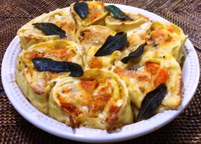 Pumpkin and Ricotta Rotolo