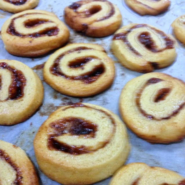 Butter Swirls With Plum Jam and Almond Meal