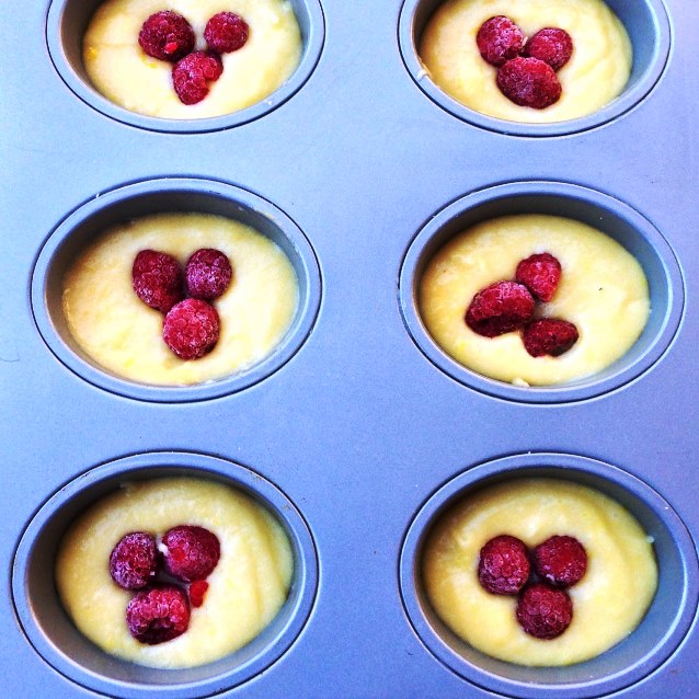 Raspberry and Apple Friand Batter