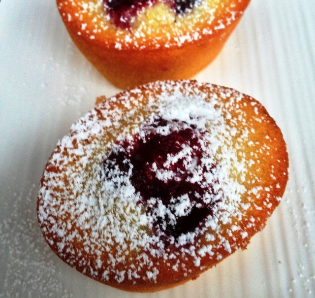 Raspberry and Apple Friands