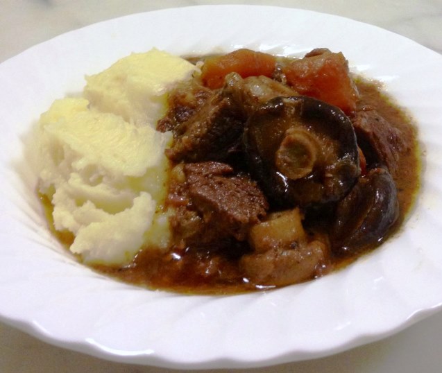 Bouef Bourgignon With Miso and Shiitake