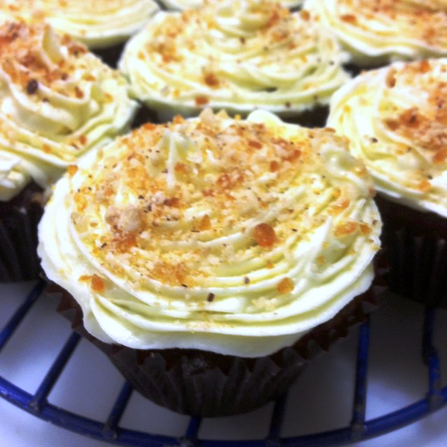 Carrot Cupcakes With Lemon Cream Cheese Frosting