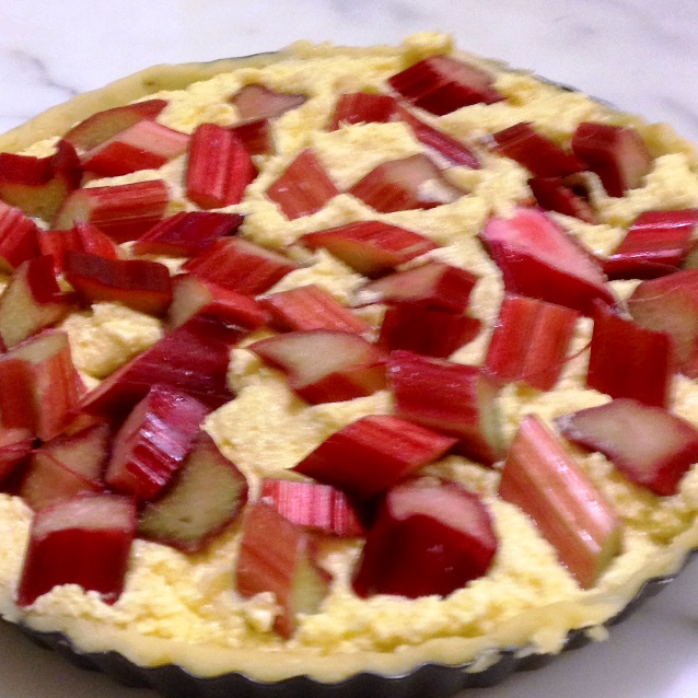 Rhubarb Frangipane Tart