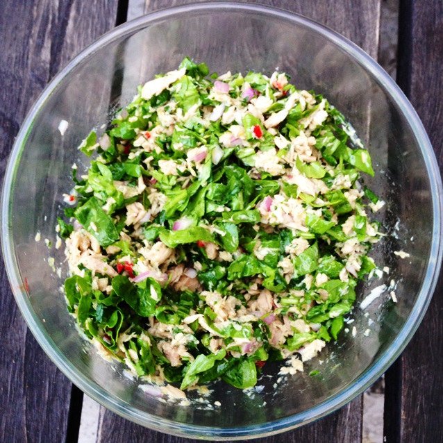 No Cook Pasta Sauce -Tuna, Rocket and Lemon