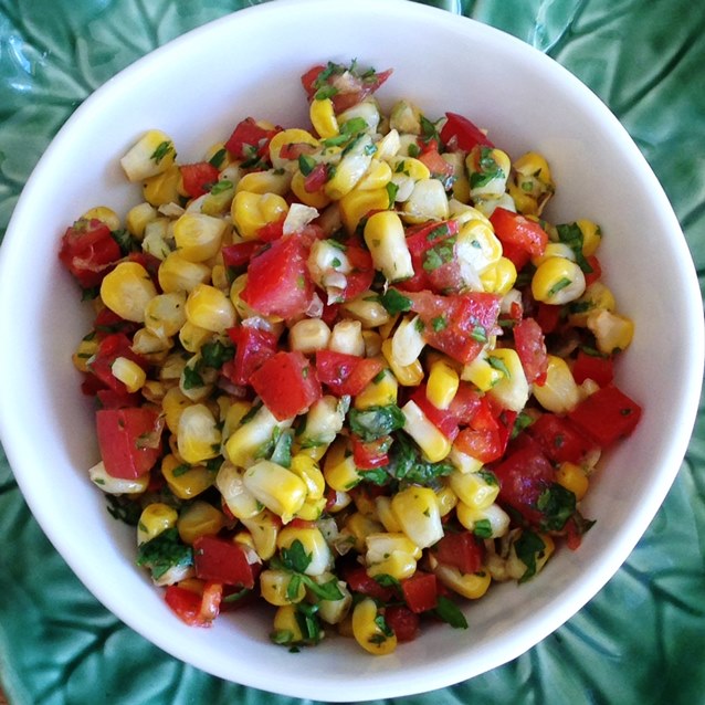 Grilled Corn Salsa