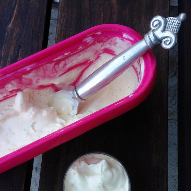 No Churn Lime Ice Cream