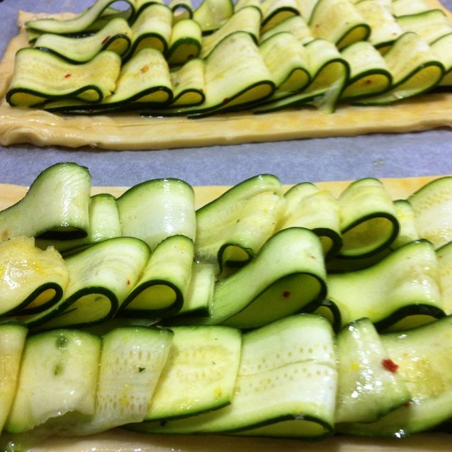 Zucchini Tart With Lemon and Chilli