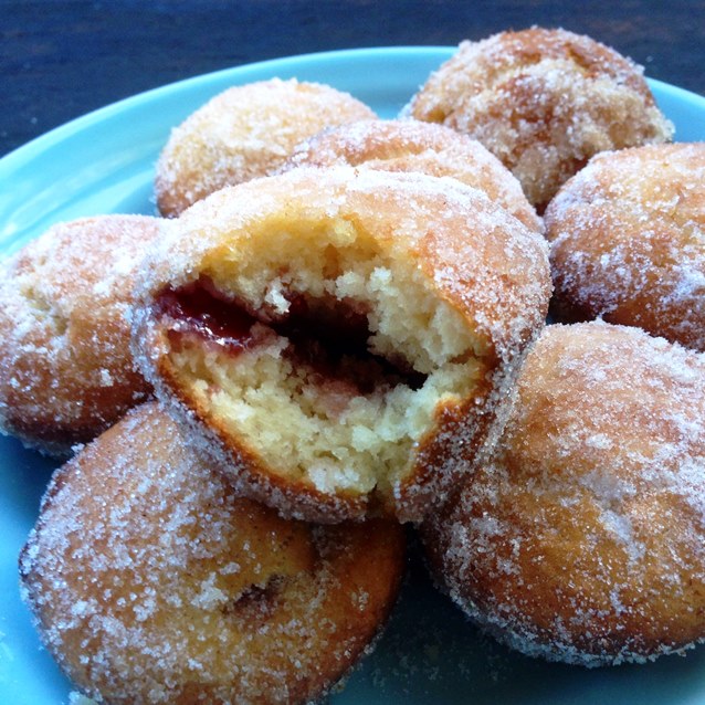Jam Doughnut Muffins Raspberry