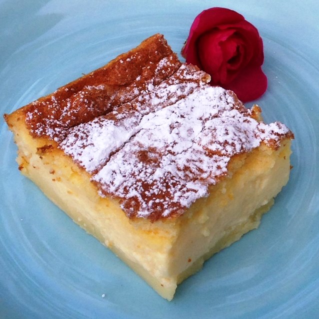 Magic Vanilla Custard Squares