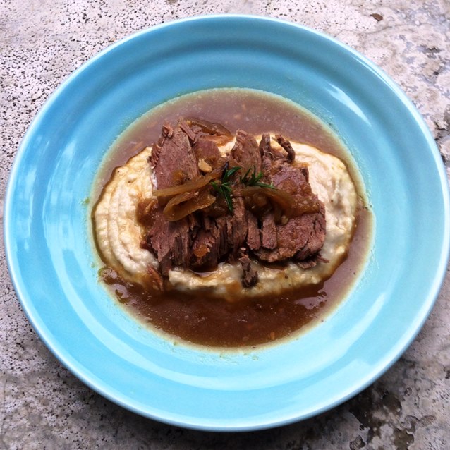 Sllow Cooked Seven Hour Lamb With Cannellini Bean Mash