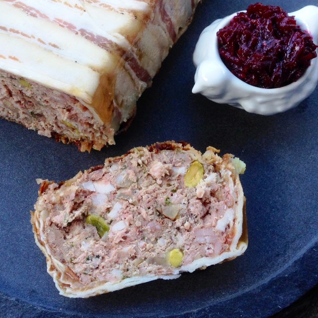 Rustic Farmhouse Terrine With Beetroot Relish