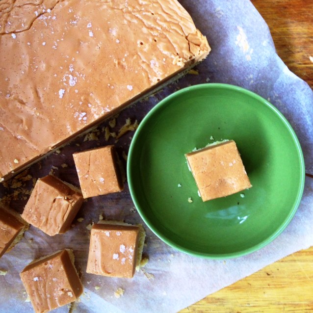 Salted Vanilla Fudge Shortbread