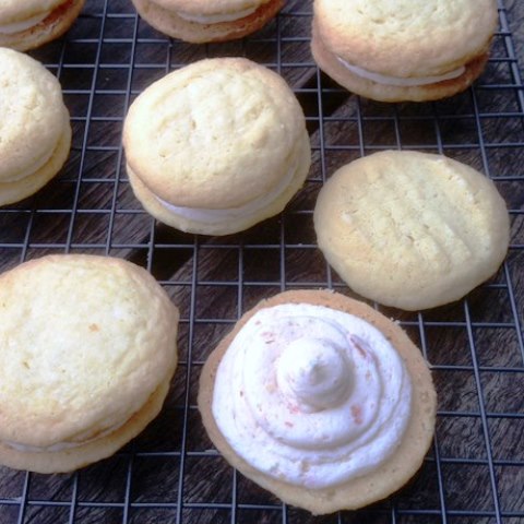 Melting Moments With Blood Orange And Cointreau Buttercream