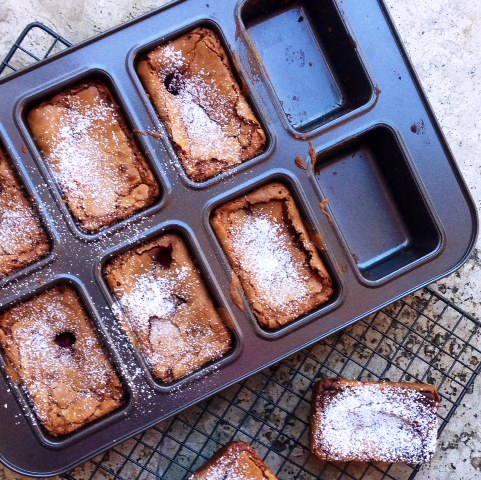 Raspberry Brownie Bars