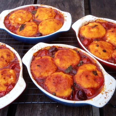 Ramekin Style Gnudi Puttanesca