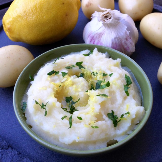 Skordalia. Greek Potato, Garlic And Lemon Dip.