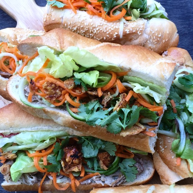 Pork Belly Banh Mi With Crackling