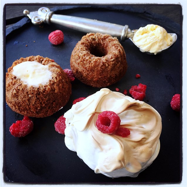 Mini Chocolate Bundt Bombes Alaska Under Construction