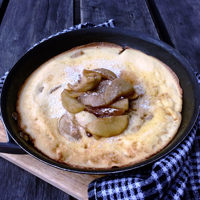 Caramelised Apple Dutch Baby