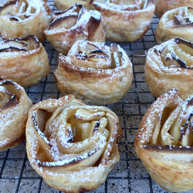Apple Rose Tartlets - Baked