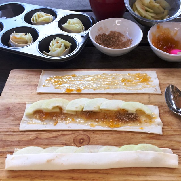 Apple Rose Tartlets - Under Construction