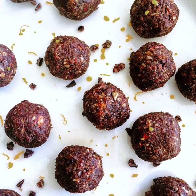 Orange Scented Double Cacao Hazelnut Bliss Bombs