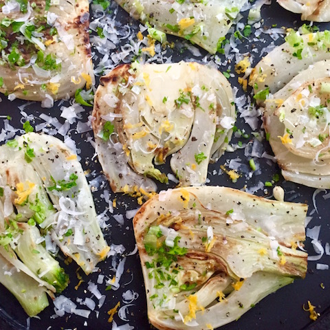 Warm Fennel Salad With Lemon, Parmesan and Herbs